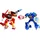 Hasbro Sonic the Hedgehog Wingtail & Blue Booster Action-Figuren 12,7 cm - Blau/Rot