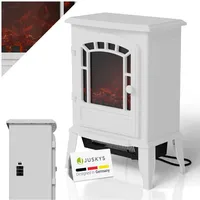 Juskys Elektrokamin 2000 W Weiß