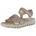 Keilsandalette Damen Beige 41