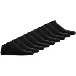 Hudson Unisex Sneakersocken, 9er Pack - Simply, kurze Socken, einfarbig Schwarz 39-42