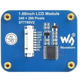 Waveshare 1.69inch LCD Display Module 240x280 IPS, SPI Interface 262K Colors