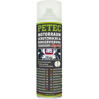 Petec Konservierungswachs Motorschutzwachs Spray Motorraum Konservierung Durchsichtig 500ml