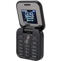 Tosuny 2G Klapphandy, Faltbares Mi NI Handy mit Dual Nano SIM, 1,77 Zoll Display, HD Rückkamera, UKW Radio, LED Taschenlampe, Kleinstes Klapphandy für Senioren (Black)
