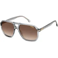 Carrera 302/S Herren-Sonnenbrille Vollrand Pilot Kunststoff-Gestell, grau