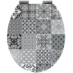 WENKO WC-Sitz »Portugal«, MDF, oval,  mit Softclose-Funktion - bunt
