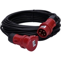 Voxura CEE-Kabel Verlängerungskabel Starkstromkabel 5-polig 400V H07RN-F 5G 1,5 16/5 16A IP44 Starkstrom 25m