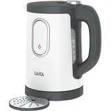 Laica Dual Flo, Wasserkocher Grau,