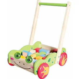 Vedes SpielMaus Holz Laufwagen mit Bauklötzen, 20 Stück