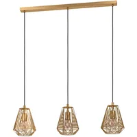 EGLO Hängeleuchte Stype 3-flammig Goldfarben E27 40 W