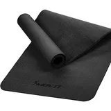 MOVIT Gymnastikmatte TPE, rutschfest, 190 x 100 x 0,6cm, grau / schwarz