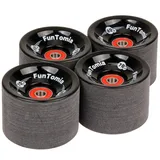 FunTomia Longboard FunTomia 4x Longboard Rollen 70x51mm 80A / 86A inkl. Mach1® Kugellager schwarz