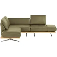 KOINOR Ecksofa  Phoenix ¦ grün ¦ Maße (cm): B: 253 H: 87 T: 209