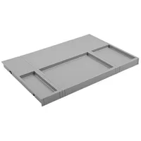 HAILO Tablarboden | 60 cm Schrankbreite | Einlegeboden für Küchen-Unterschrank | Ersatzdeckel für SEPARATO K und Allegro Modelle | Kunststoff hellgrau Tragkraft bis max. 2kg