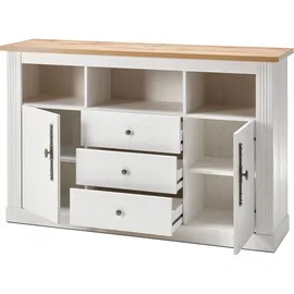 OTTO home Westminster S 150 x 96 x 41 cm Pinie Weiß / Wotan Eiche