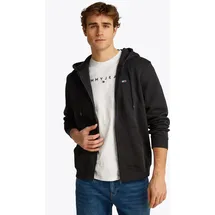Tommy Hilfiger TJM Reg S Flag Zip Fleece Thru Kapuzenjacke Herren Schwarz XL