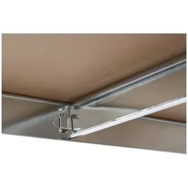 schulte-regalwelt Schwerlastregal Holz 180 x 100 x 60 cm silber