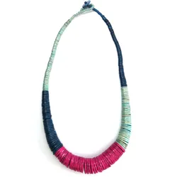 Statementkette "Judith", Damen, Gr. one size, Holz, pink, COLLEZIONE ALESSANDRO, Basic, Halsketten, dreifarbig