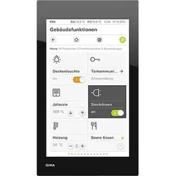 GIRA 206905, 15,2 cm (6 Zoll), TFT, 480 x 800 Pixel, 16,7 Millionen Farben, Schw