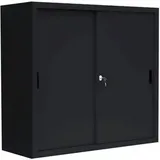 Lüllmann Aktenschrank 120 x 45 x 109 cm schwarz
