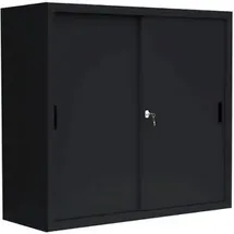 Lüllmann Aktenschrank 120 x 45 x 109 cm schwarz