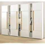 furn.design Center Aktenschrank 260 x 40 x 200 cm weiß
