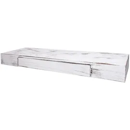 berlinlodge Wandregal 80 x 25 x 8 cm Weiß