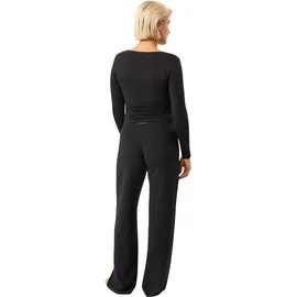 Mandala Damen Wide Leg Hose (Größe S, schwarz)