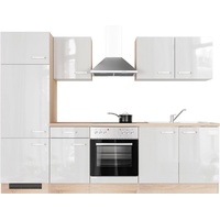 Flex-Well Küche »Florenz«, Breite 270 cm, mit und ohne E-Geräten lieferbar, weiß