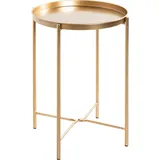 Haku-Möbel HAKU Gold, Metall - Maße: H 50 cm x Ø 39 cm, Style: Art Deco