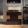 Vicco Waschbeckenunterschrank Eden 2 Schubladen 70 x 64,5 x 37 cm Anthrazit