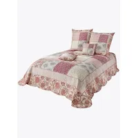 Heine Tagesdecke in ecru-beere | Gr.: 210x270-cm