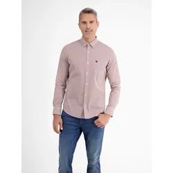 Langarmhemd, modisch-minimal bedruckt - Urban Red - XL