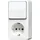 Jung 676AWW Elektroschalter Rocker switch Weiß (676AWW) - mit Schalter Universal Aus-Wechsel 10 AX 250 V -