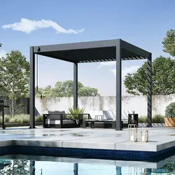 Weide Classic | Pergola Aluminium freistehend | 3 x 3 M | Lamellendach anthrazit