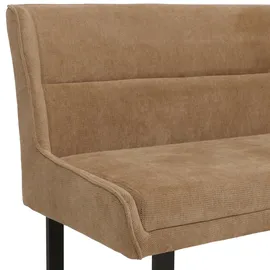 Mendler Eckbank Chenille Hellbraun 210 x 159 cm