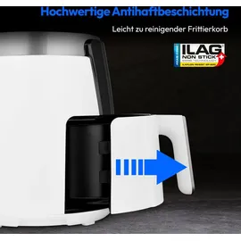 Medion P40 L Heißluftfritteuse 4,7 Liter 1500 Watt weiß