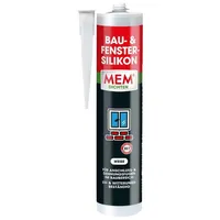 mem Bau- & Fenster-Silikon 300 ml weiß