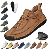 Snrtevu Sneakers, Bequeme, StüTzende Sneakers, BarfußSchuhe Wasserdicht, Hohe Oberseite, rutschfeste Textur, Weiche Sohle, Alltagstauglich (Hellbraun,39) - 39 EU