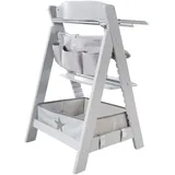 roba Organiserset für Hochstühle mit Stern Motiv - Box & Tasche zum Einhängen - Grau & Gr.: onesize