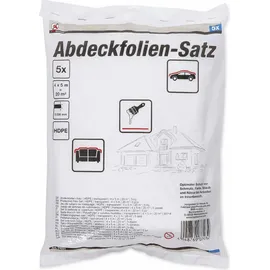 BGS Abdeckfolien-Satz HDPE transparent 4 x 5 m 20 m2 5-tlg.