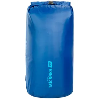 Tatonka Dry Sack 30l - Wasserdichter Packsack mit Rollverschluss und Steckschließe - Aus recyceltem Polyester - 30 Liter Volumen (blau)