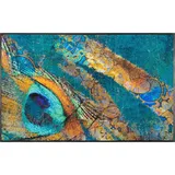 Wash+Dry Exotic Pavo 75 x 120 cm Blau/Türkis/Petrol/Mehrfarbig