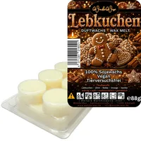 WonderWax Duftwachs Wax Melts für Duftlampe, 6 Kreise Duftmelt Wachsmelt Sojawachs Duftwachs Würfel für Raumdüfte, Wachs Duftöl Winter Indoor Schmelzen für Aromalampe Lebkuchen