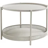 [en.casa] Jäller Taupe Metall 66 x 51 x 44 cm