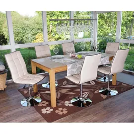 MCW Esszimmerstuhl C41 Kunstleder creme 6er Set