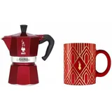 Deco Glamour 6 Tassen rot