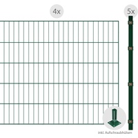 Arvotec Einstabmattenzaun "ESSENTIAL 100 zum Aufschrauben" Zaunelemente Zaunhöhe 100 cm, Zaunlänge 2 - 60 m Gr. H/L: 100 cm x 8 m H/L: 100 cm, grün (dunkelgrün) Zaunelemente