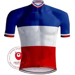 Retro Radtrikot French Champion Tricolore - RedTed S