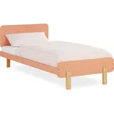 Homestyle4u Kinderbett 90 x 200 cm Kiefer massiv rosa