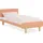 Homestyle4u Kinderbett 90 x 200 cm Kiefer massiv rosa